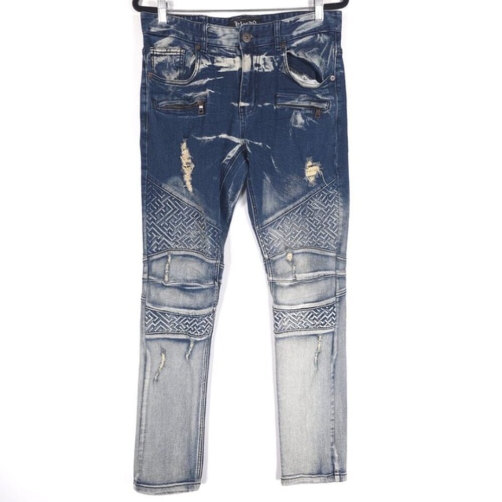 Kloud9 LIMITED EDITION Men’s Jeans Span Distressed Zip Pockets Size 32x32‎